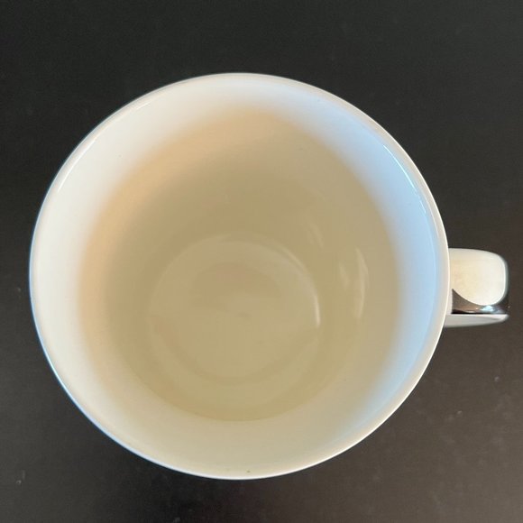 Burton + Burton Onyx Black w/ Large White Polka Dot Ceramic Cup / Mug - Picture 6 of 6